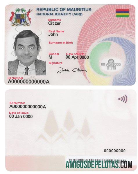 Mauritius ID amostra